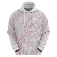 Hawaii Plumeria Lokelani Pikake Lei Zip Hoodie Poni Mama Polynesian Tattoo LT9 - Polynesian Pride