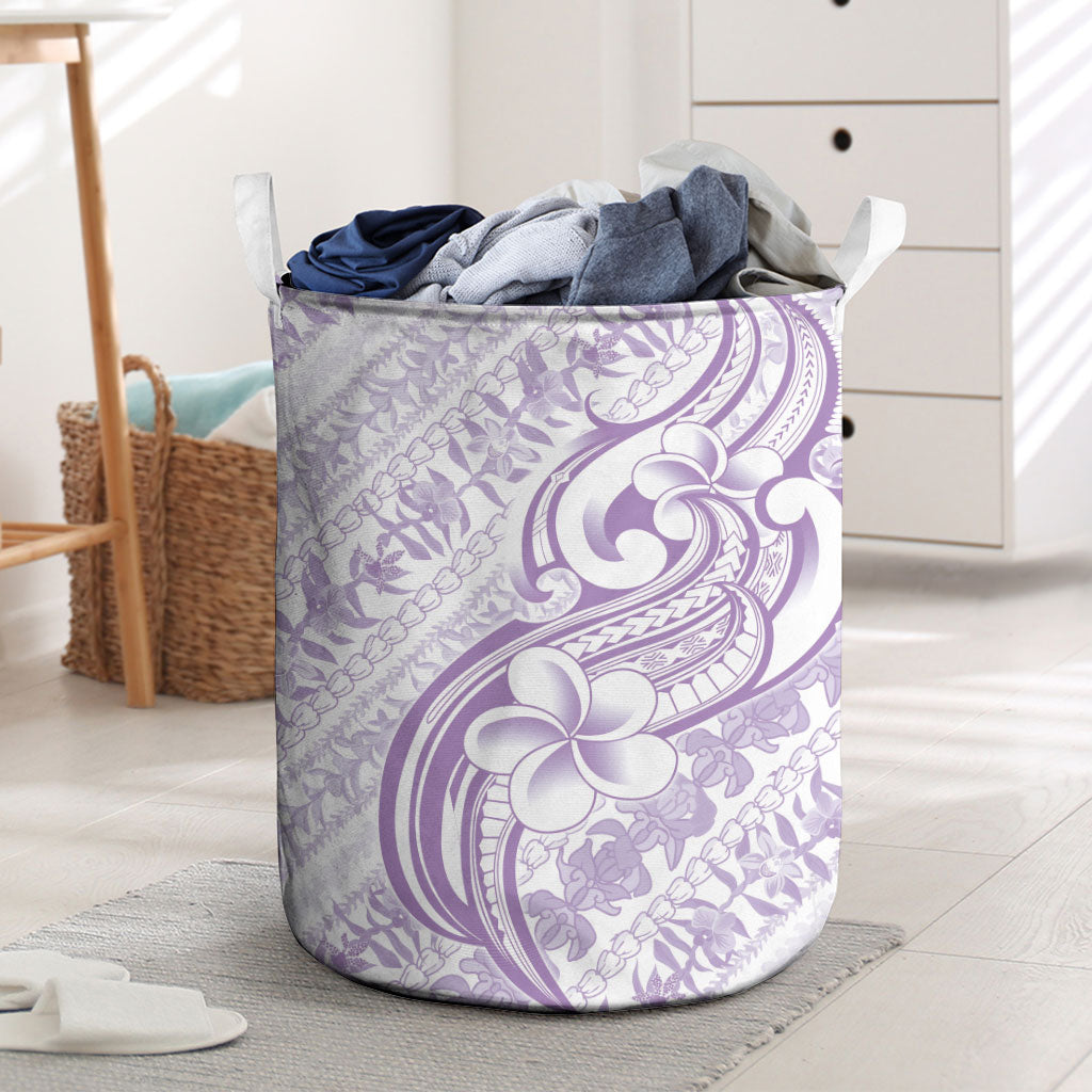 Hawaii Plumeria Lokelani Pikake Lei Laundry Basket Poni Polynesian Tattoo