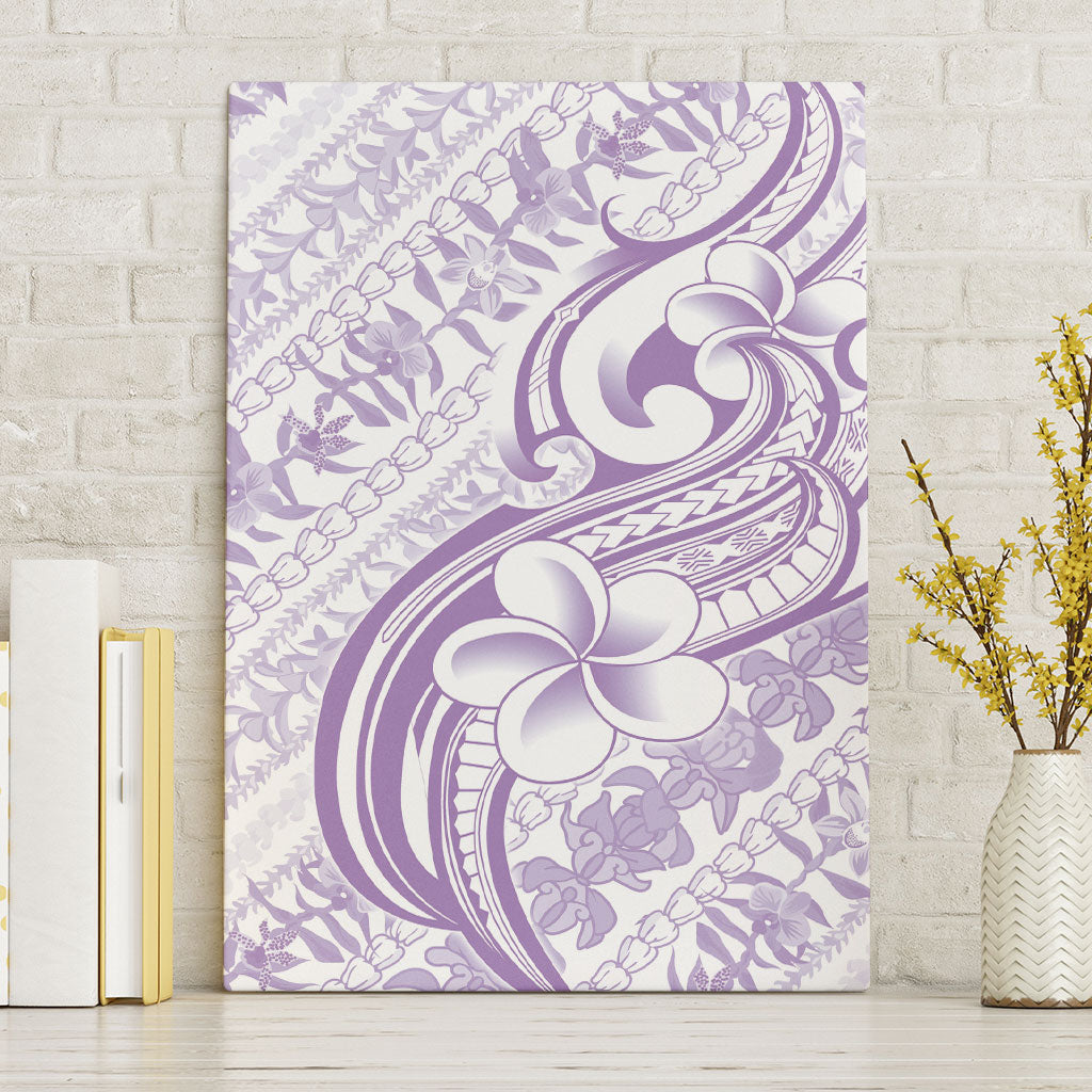 Hawaii Plumeria Lokelani Pikake Lei Canvas Wall Art Poni Polynesian Tattoo