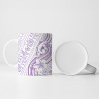 Hawaii Plumeria Lokelani Pikake Lei Ceramic Mug Poni Polynesian Tattoo