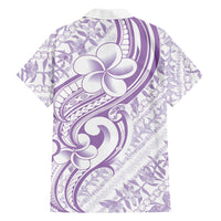 Hawaii Plumeria Lokelani Pikake Lei Family Matching Off Shoulder Maxi Dress and Hawaiian Shirt Poni Polynesian Tattoo LT9 - Polynesian Pride