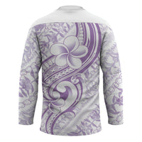 Hawaii Plumeria Lokelani Pikake Lei Hockey Jersey Poni Polynesian Tattoo