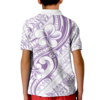 Hawaii Plumeria Lokelani Pikake Lei Kid Polo Shirt Poni Polynesian Tattoo LT9 - Polynesian Pride