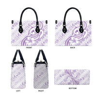 Hawaii Plumeria Lokelani Pikake Lei Leather Bag Poni Polynesian Tattoo LT9 - Polynesian Pride