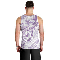 Hawaii Plumeria Lokelani Pikake Lei Men Tank Top Poni Polynesian Tattoo