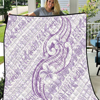 Hawaii Plumeria Lokelani Pikake Lei Quilt Poni Polynesian Tattoo LT9 Purple - Polynesian Pride