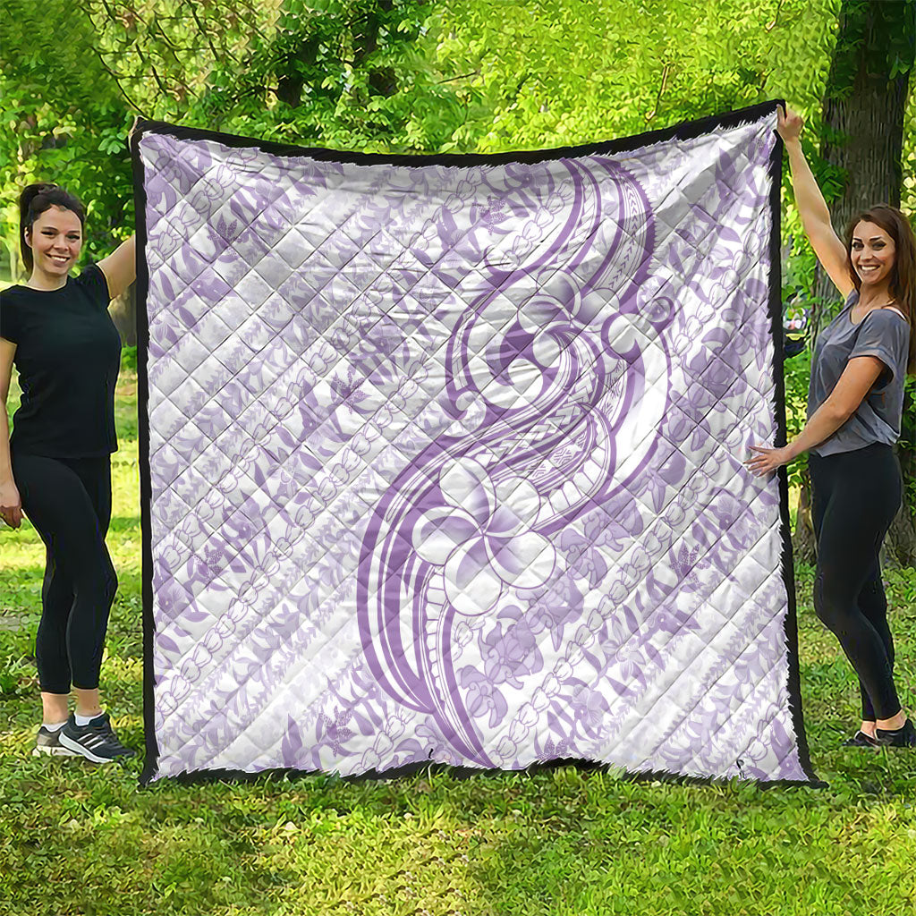 Hawaii Plumeria Lokelani Pikake Lei Quilt Poni Polynesian Tattoo LT9 - Polynesian Pride