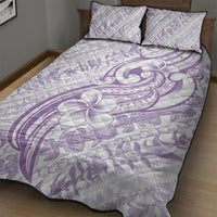 Hawaii Plumeria Lokelani Pikake Lei Quilt Bed Set Poni Polynesian Tattoo LT9 - Polynesian Pride