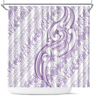 Hawaii Plumeria Lokelani Pikake Lei Shower Curtain Poni Polynesian Tattoo