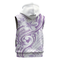 Hawaii Plumeria Lokelani Pikake Lei Sleeveless Hoodie Poni Polynesian Tattoo LT9 - Polynesian Pride
