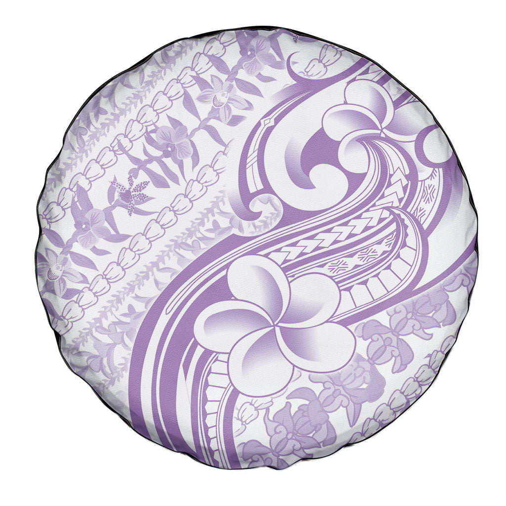 Hawaii Plumeria Lokelani Pikake Lei Spare Tire Cover Poni Polynesian Tattoo LT9 - Polynesian Pride