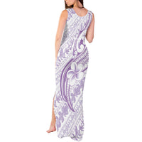Hawaii Plumeria Lokelani Pikake Lei Tank Maxi Dress Poni Polynesian Tattoo LT9 - Polynesian Pride