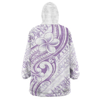 Hawaii Plumeria Lokelani Pikake Lei Wearable Blanket Hoodie Poni Polynesian Tattoo LT9 - Polynesian Pride