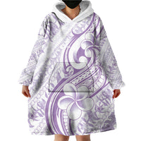 Hawaii Plumeria Lokelani Pikake Lei Wearable Blanket Hoodie Poni Polynesian Tattoo LT9 - Polynesian Pride