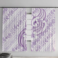 Hawaii Plumeria Lokelani Pikake Lei Window Curtain Poni Polynesian Tattoo