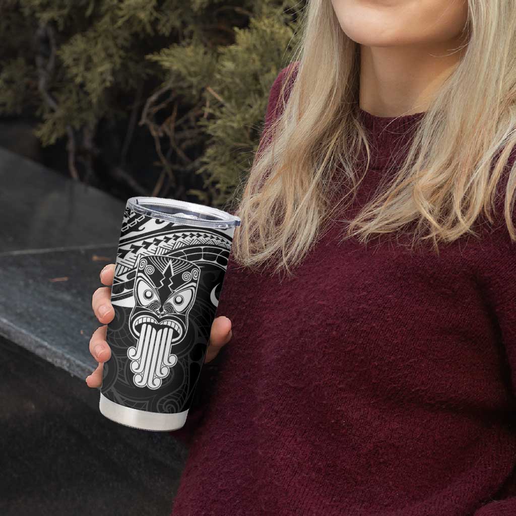 New Zealand Te Reo Maori Tumbler Cup Kia Kaha Maori Language Week Black Style LT9 - Polynesian Pride