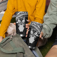 New Zealand Te Reo Maori Tumbler Cup Kia Kaha Maori Language Week Black Style LT9 - Polynesian Pride