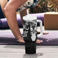New Zealand Te Reo Maori Tumbler With Handle Kia Kaha Maori Language Week Black Style LT9 - Polynesian Pride