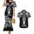 Personalised New Zealand Te Reo Maori Couples Matching Mermaid Dress and Hawaiian Shirt Kia Kaha Maori Language Week Black Style LT9 Black - Polynesian Pride