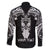 Personalised New Zealand Te Reo Maori Family Matching Long Sleeve Bodycon Dress and Hawaiian Shirt Kia Kaha Maori Language Week Black Style LT9 - Polynesian Pride