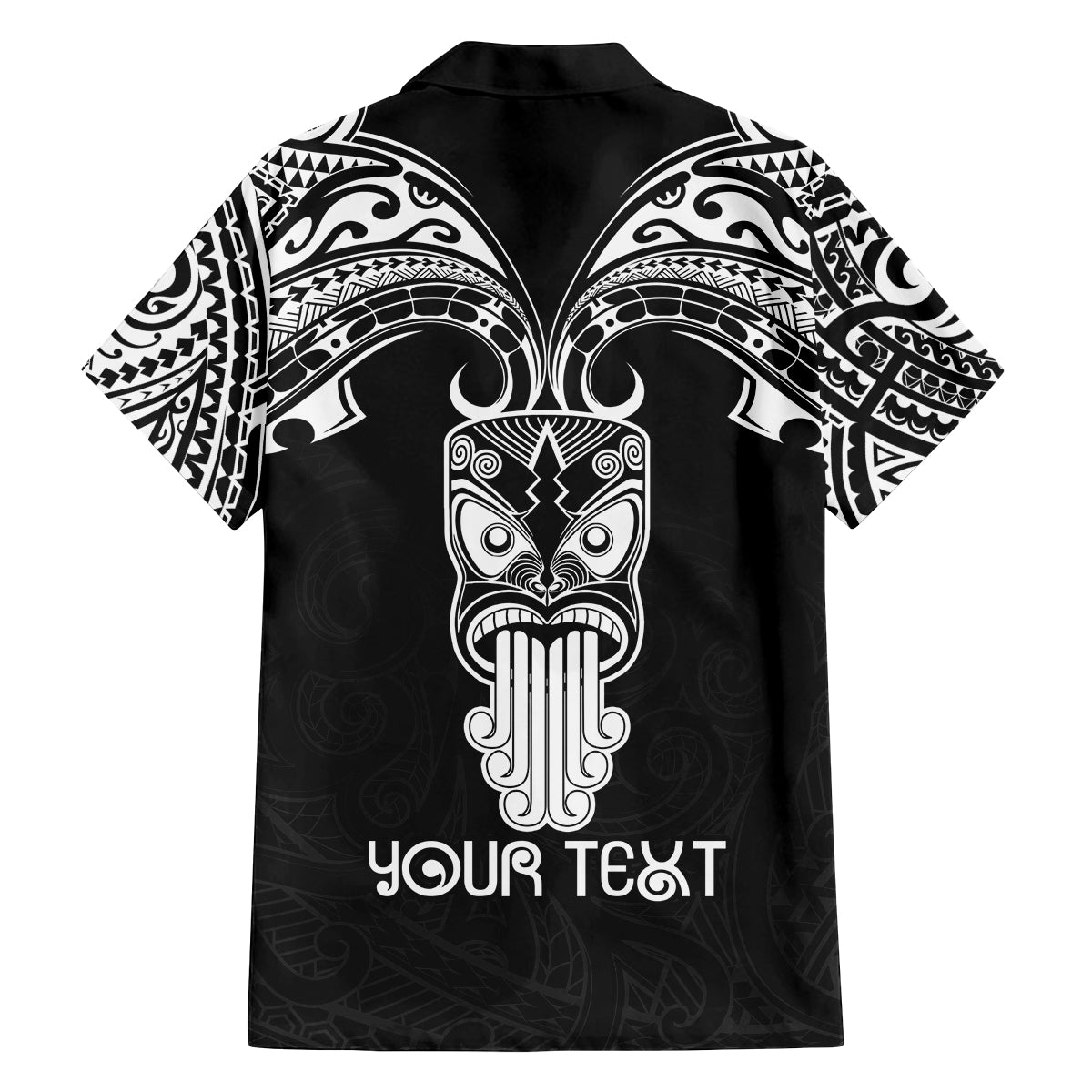 Personalised New Zealand Te Reo Maori Family Matching Puletasi Dress and Hawaiian Shirt Kia Kaha Maori Language Week Black Style LT9 - Polynesian Pride