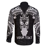 Personalised New Zealand Te Reo Maori Family Matching Tank Maxi Dress and Hawaiian Shirt Kia Kaha Maori Language Week Black Style LT9 - Polynesian Pride