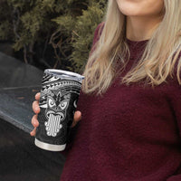 Personalised New Zealand Te Reo Maori Tumbler Cup Kia Kaha Maori Language Week Black Style LT9 - Polynesian Pride