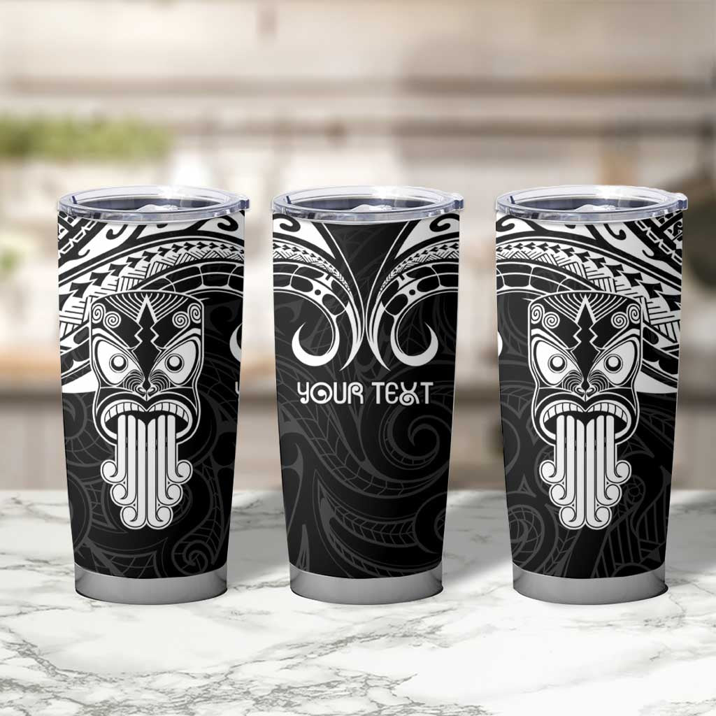 Personalised New Zealand Te Reo Maori Tumbler Cup Kia Kaha Maori Language Week Black Style LT9 - Polynesian Pride