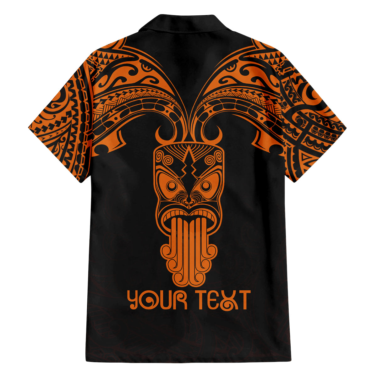 Personalised New Zealand Te Reo Maori Family Matching Off Shoulder Long Sleeve Dress and Hawaiian Shirt Kia Kaha Maori Language Week Gold Style LT9 - Polynesian Pride