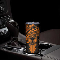 Personalised New Zealand Te Reo Maori Skinny Tumbler Kia Kaha Maori Language Week Gold Style LT9 - Polynesian Pride