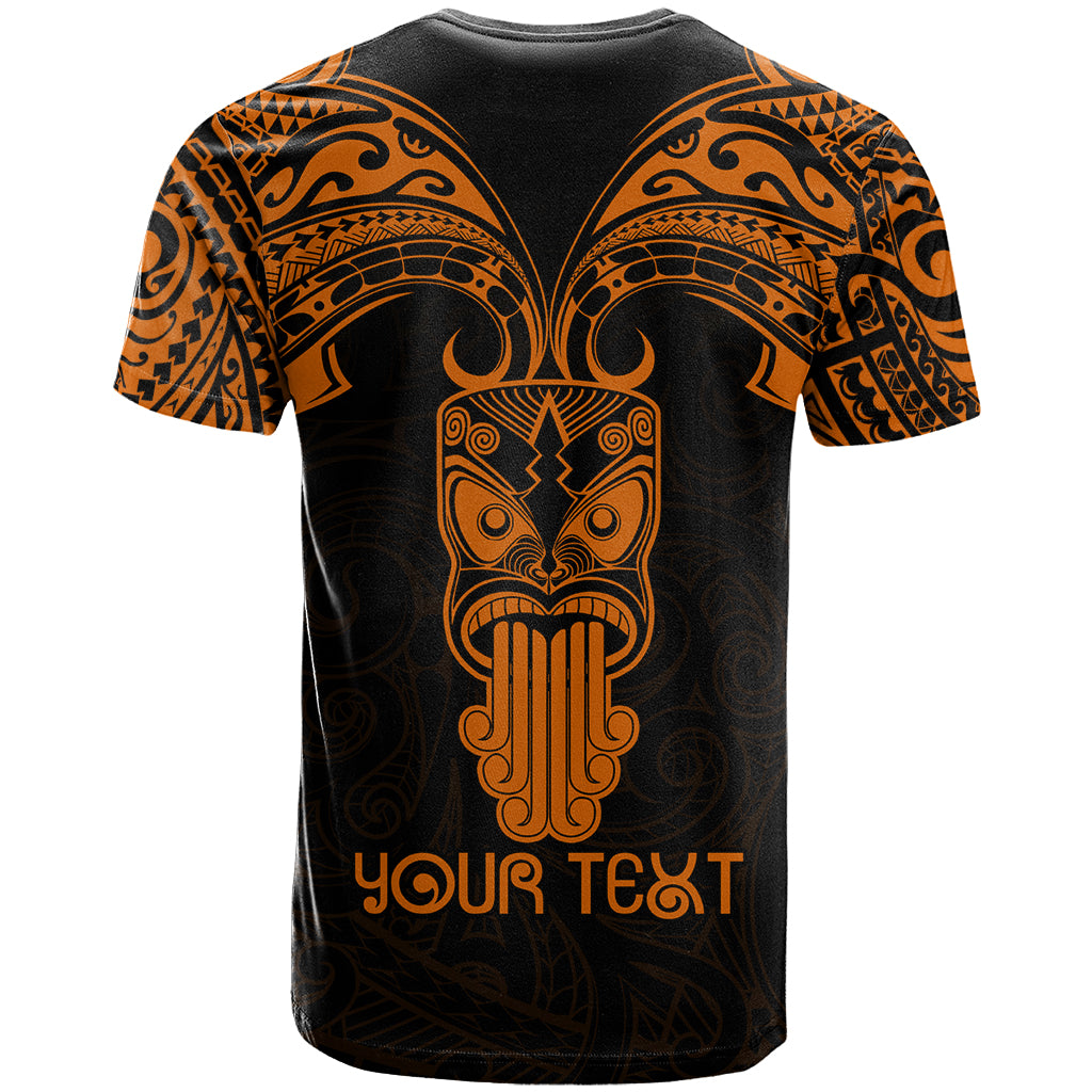 Personalised New Zealand Te Reo Maori T Shirt Kia Kaha Maori Language Week Gold Style LT9 - Polynesian Pride