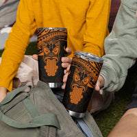 Personalised New Zealand Te Reo Maori Tumbler Cup Kia Kaha Maori Language Week Gold Style LT9 - Polynesian Pride