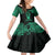Personalised New Zealand Te Reo Maori Family Matching Long Sleeve Bodycon Dress and Hawaiian Shirt Kia Kaha Maori Language Week Green Style LT9 Daughter's Dress Green - Polynesian Pride