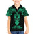Personalised New Zealand Te Reo Maori Family Matching Off Shoulder Long Sleeve Dress and Hawaiian Shirt Kia Kaha Maori Language Week Green Style LT9 Son's Shirt Green - Polynesian Pride