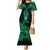 Personalised New Zealand Te Reo Maori Mermaid Dress Kia Kaha Maori Language Week Green Style LT9 Women Green - Polynesian Pride