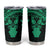 Personalised New Zealand Te Reo Maori Tumbler Cup Kia Kaha Maori Language Week Green Style