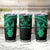 Personalised New Zealand Te Reo Maori Tumbler Cup Kia Kaha Maori Language Week Green Style