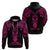 Personalised New Zealand Te Reo Maori Hoodie Kia Kaha Maori Language Week Pink Style LT9 - Polynesian Pride