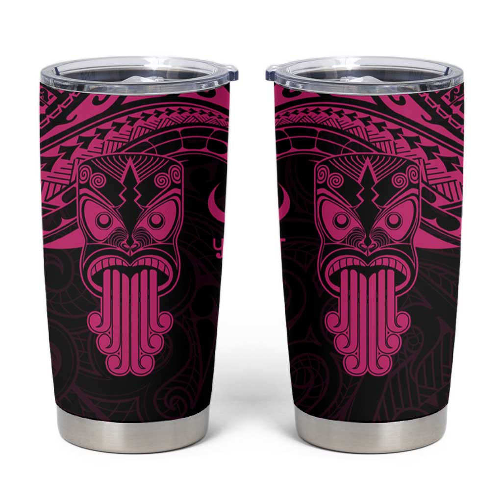 Personalised New Zealand Te Reo Maori Tumbler Cup Kia Kaha Maori Language Week Pink Style LT9 Pink - Polynesian Pride