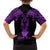Personalised New Zealand Te Reo Maori Family Matching Tank Maxi Dress and Hawaiian Shirt Kia Kaha Maori Language Week Purple Style LT9 - Polynesian Pride