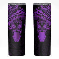 Personalised New Zealand Te Reo Maori Skinny Tumbler Kia Kaha Maori Language Week Purple Style LT9 Purple - Polynesian Pride