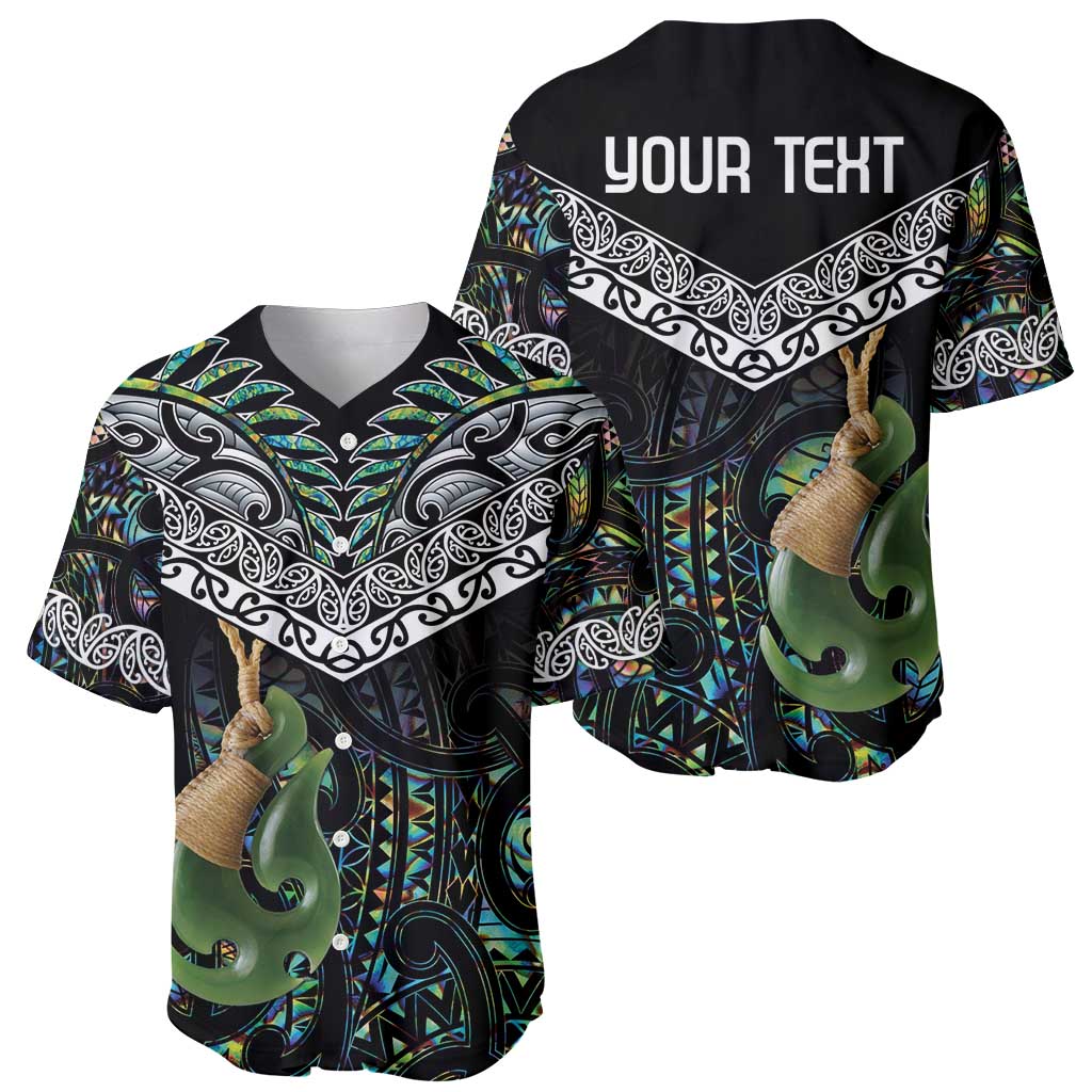 Personalised Maori Manaia Baseball Jersey New Zealand Tribal Hei Matau Papua Shell LT9 - Polynesian Pride