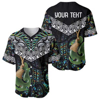 Personalised Maori Manaia Baseball Jersey New Zealand Tribal Hei Matau Papua Shell LT9 - Polynesian Pride