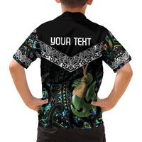 Personalised Maori Manaia Family Matching Off Shoulder Maxi Dress and Hawaiian Shirt New Zealand Tribal Hei Matau Papua Shell LT9 - Polynesian Pride