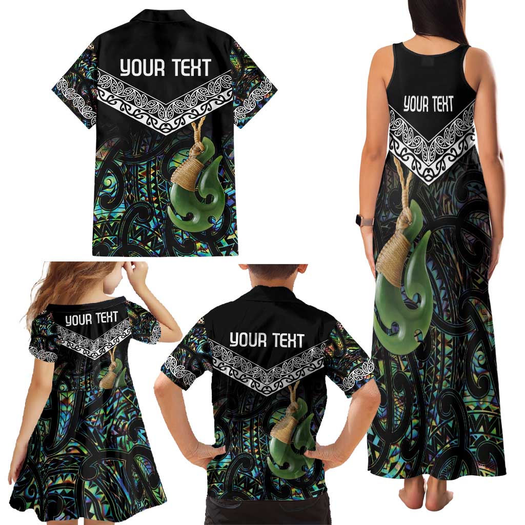 Personalised Maori Manaia Family Matching Tank Maxi Dress and Hawaiian Shirt New Zealand Tribal Hei Matau Papua Shell LT9 - Polynesian Pride