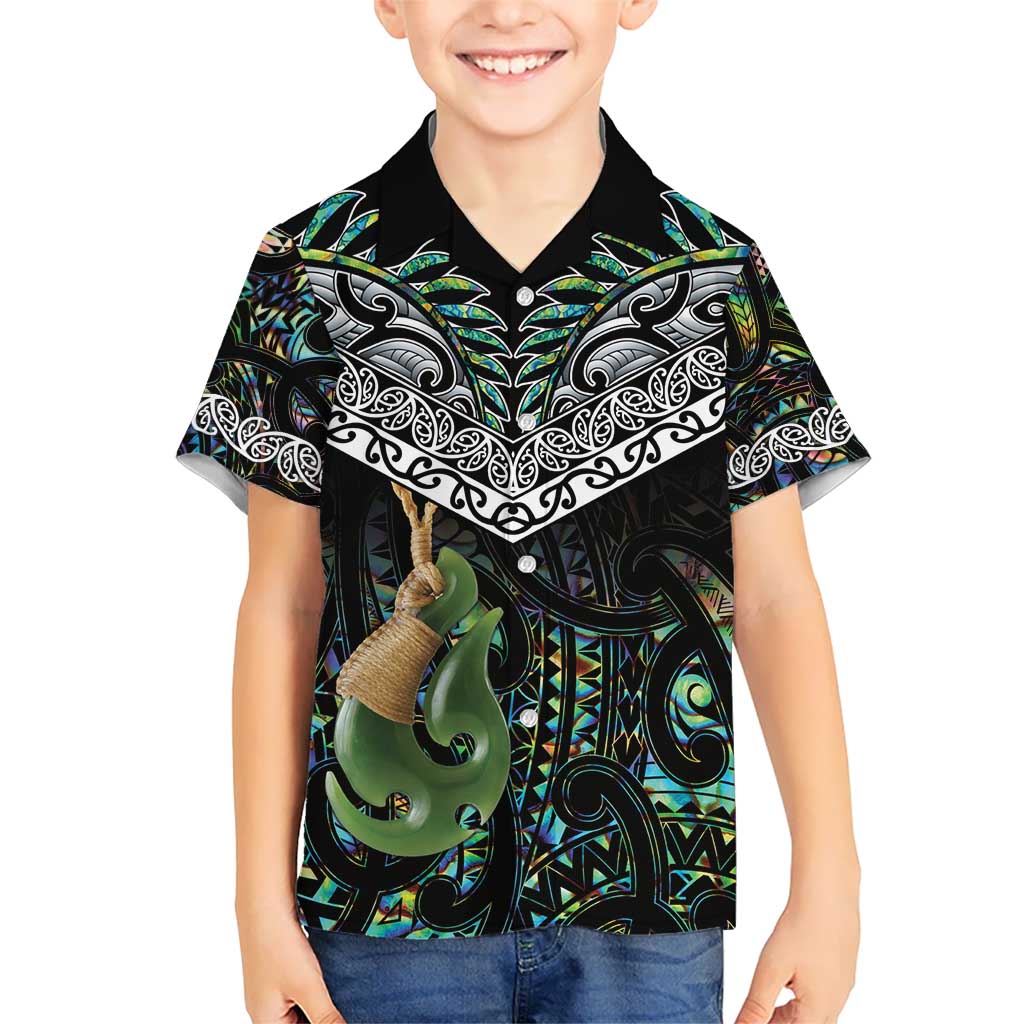 Personalised Maori Manaia Hawaiian Shirt New Zealand Tribal Hei Matau Papua Shell LT9 - Polynesian Pride