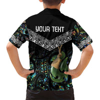 Personalised Maori Manaia Kid Hawaiian Shirt New Zealand Tribal Hei Matau Papua Shell LT9 - Polynesian Pride