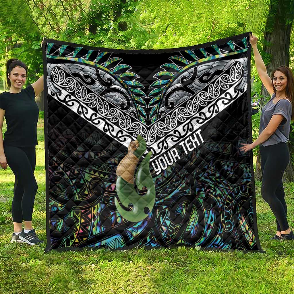 Personalised Maori Manaia Quilt New Zealand Tribal Hei Matau Papua Shell LT9 - Polynesian Pride