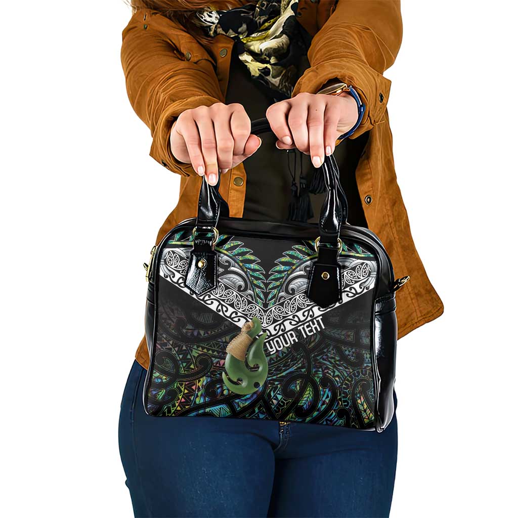 Personalised Maori Manaia Shoulder Handbag New Zealand Tribal Hei Matau Papua Shell LT9 One Size Green - Polynesian Pride