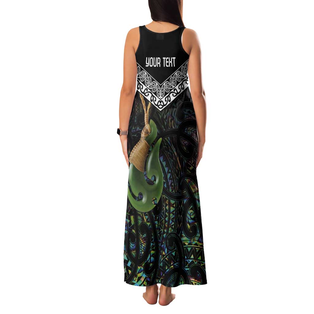 Personalised Maori Manaia Tank Maxi Dress New Zealand Tribal Hei Matau Papua Shell